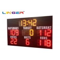 Quality Customized Controller 12inch LED Cricket Scoreboard With Waterproof Cabinet for sale