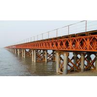 China OEM / Custom Welding Modular Steel Bridge / Compact Prefabricated Bailey Bridge factory