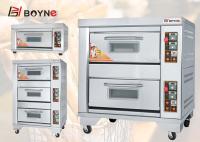 China Three Deck Gas Oven With 3 Trays Commercial Catering Kitchen Bakery Oven factory