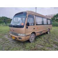 Quality King Long Used 23 Seater Bus Reliable Second Hand Coaster Model Left Hand Drive for sale