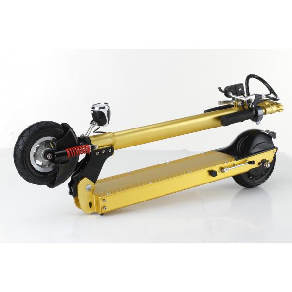 Quality Yellow Commuter Folding Electric Scooter , 14.8kg Foldable Motorized Scooter for sale