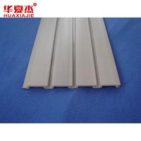 China White PVC Slatwall Panels , WPC Boards Panels , Garage Wall Panels for Display factory