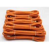 China BP 60bar Orange Color Rubber Gas Hose with 3/8” Left-hand thread Fitting for sale