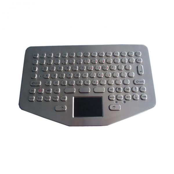 Quality IP65 Static Vehicle Metal Ruggedized Keyboard Waterproof Touchpad 94 keys for sale