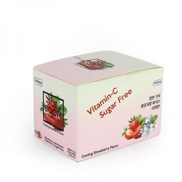 Quality Healthy Vitamin C Mint Cooling Sweet Peachy Sugar Free Tablet Candy for sale