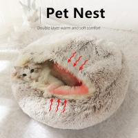 China Cat'S Nest Warm In Winter Pet'S House Quilt Four Seasons Cat Calming Bed Supplies Closed Cat'S Bed factory