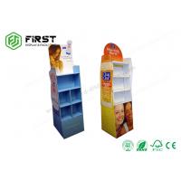 China Customized Printing Advertising Cardboard Display Stand , Foldable POP Cardboard Display Shelf factory