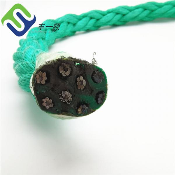 Quality 40mm 8 stramd Polypropylene combination wire rope for deep sea cable laying for sale