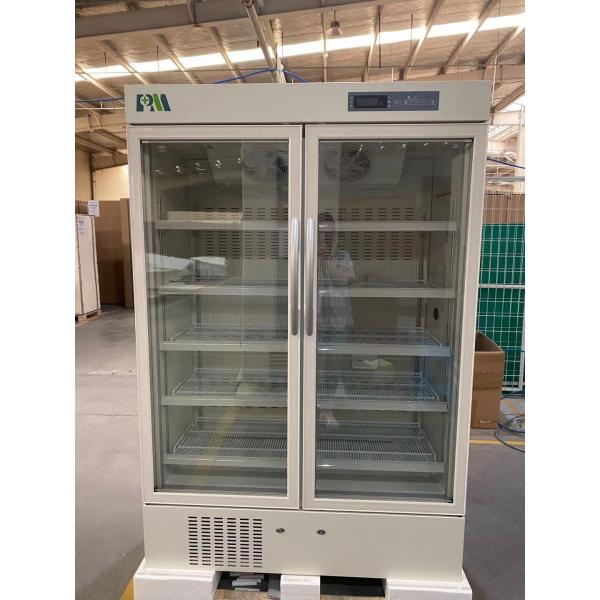 Quality 656L Largest Capacity Double Door Biomedical Pharmacy Lab Refrigerator Fridge for sale