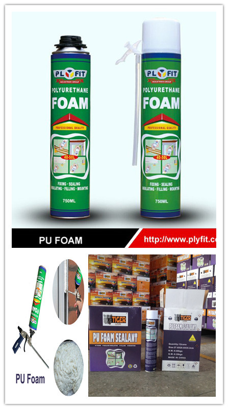 China Fire Retardant polyurethane 750ml PU Foam Spray For Gap Filler factory