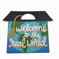 China 157g SGS Shopping Christmas Gift Paper Bag  Recycled Printed With Twisted Rope Handles factory