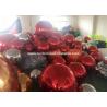 China Red And Silver Inflatable Air Mirror Ball Airtight Customize Size factory