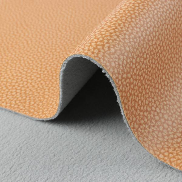Quality Litchi Leathaire Fabric 1.2mm Breathable Leather Fabric For Sofas / Cushions for sale