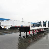 China 40ft Container Q345B 4 Axle 100T Low Bed Trailer for sale