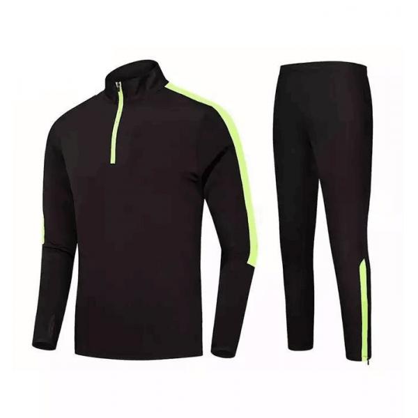 Quality Custom Soccer Tracksuit Jacket Sport Training Tracksuit Quick Dry Men 2 Piece for sale