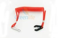 China Safety Red Jet Ski Lanyard 10CM Long Universel Outboard Motor With Key / J Hook factory