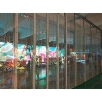 Quality 80% Transparency Led Mesh Screen , Transparent Led Curtain Display For Chain for sale