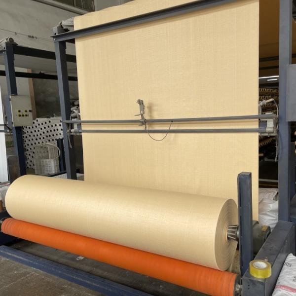 Quality Almond 12x12 14*14 Weave PP Woven Bag Roll with lamination PP Woven Sack Roll for sale