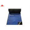 China Blue Film Self Adhesive Bitumen Waterproof Membrane For Wood And Metal Roofing factory
