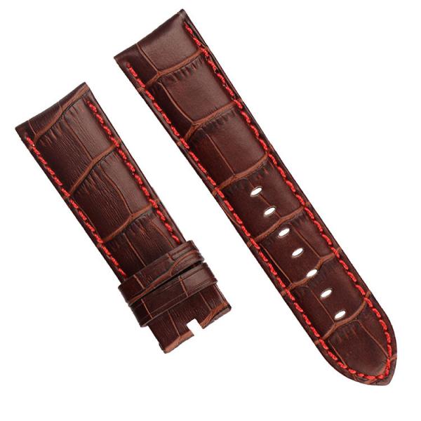 Quality mens Replacement Leather Watch Strap , Vintage brown 18mm Leather Watch Band for sale