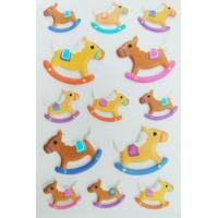 China Safe Non Toxic 3D Foam Stickers For Toddlers Lovely Riding Horse Design for sale