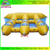 China Good Price 0.9mm PVC Tarpaulin 6 Person Inflatable Fly Fish Boat/Flying Fishing Boat factory