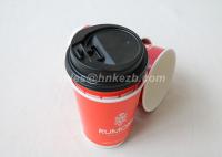 China Printed 22oz Double Wall Disposable Paper Cups With Lids For Hot Coffee Drinking factory
