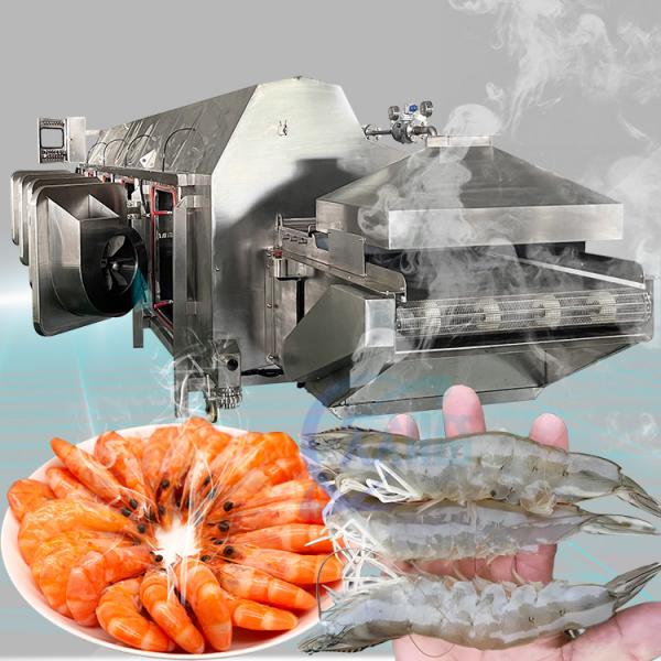 Quality Multiscene Stable Shrimp Boiling Machine , Stainless Steel Seafood Processing Line for sale