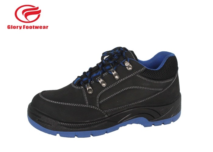 China Genuine Leather Steel Toe Cap Safety Shoes Pu Sole Injection Slip Resistant factory