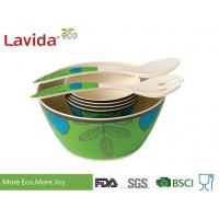 china Reusable Melamine Salad Bowl Set Environmental Friendly With Serving Fork Spoon