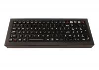 China Desktop Stainless Steel Industrial Keyboard 100 Keys Compact IP68 Dynamic Waterproof factory