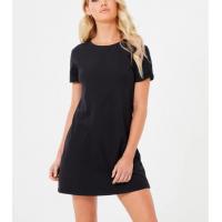China Wholesale crew neck slim fit short sleeve simple blank t-shirt dress for sale