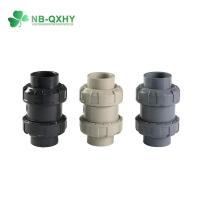China Double True Union Check Valve 1/2 2 Inch DIN Standard for Cold Water in Pph Valve factory