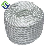 China Industry Grade Nylon Polyamide 3 Strands Twisted Rope For Docking Pulling factory