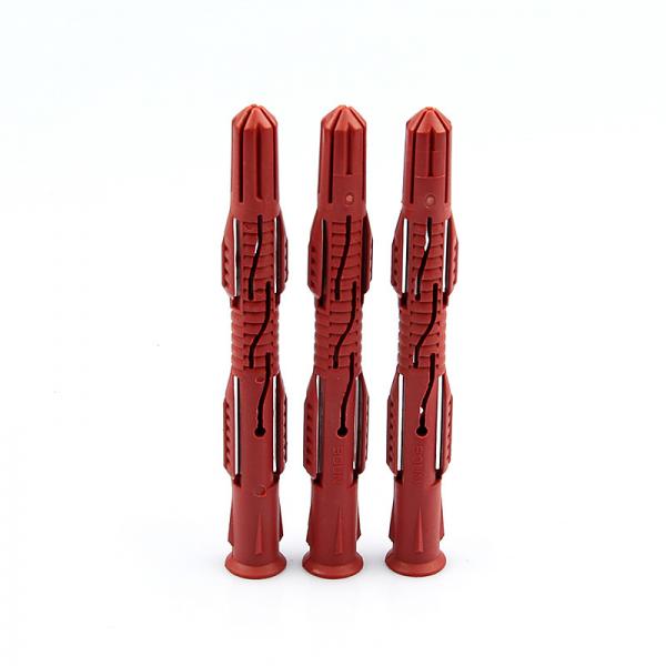 Quality Red Nylon Wall Anchor High Strength Nylon Frame Anchor 10MMX100MM for sale