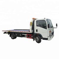 China HOWO 4x2 Flat Bed Wrecker Towing Truck Euro 2 / Recovery Vehicle factory