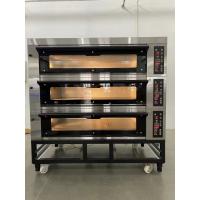 china 300c Electric Deck Oven 40x60cm Cookie 3 Deck 9 Tray Oven