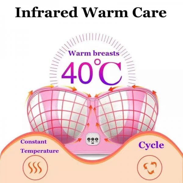 Quality SHEERFOND Electric Heated Clothes Bra For Sleep Vibration Massage 45degree OEM for sale