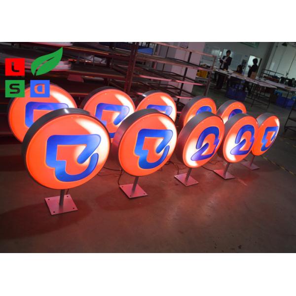 Quality LED Blade Sign Storefront Light Box Signs 6000K Outdoor Round Light Box for sale