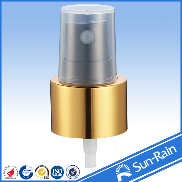 Quality Sunrain Cosmetic aluminium plastic water Fine Mist Sprayer smooth closure for sale