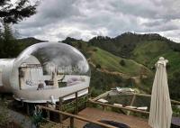 China 5m Diameter PVC Hotel Inflatable Clear Bubble Tent With Silent Blower factory