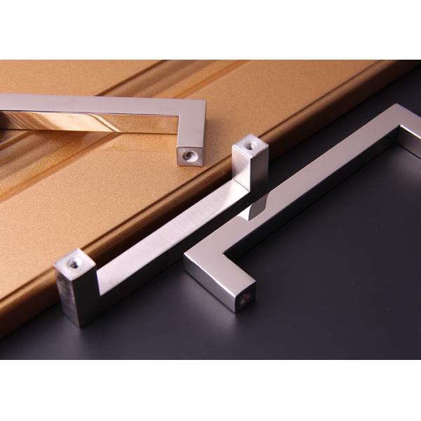 Quality Polished Brushed Stainless Steel Door Handles Full Zinc Smooth Surface for sale