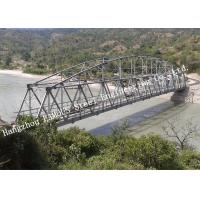 Quality Modular Detla Structural Steel Truss Bridge Galvanized Surface 7.6m Width for sale