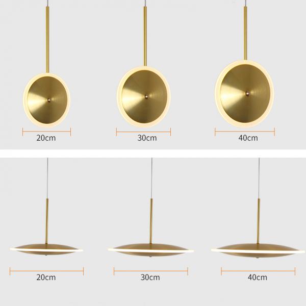 Simple style Decoration modern  office Copper pendant lamp