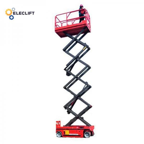 Quality Hydraulic Scissor Lift Self Propelled Lifting Platform 4x8 Feet Dimensions for sale