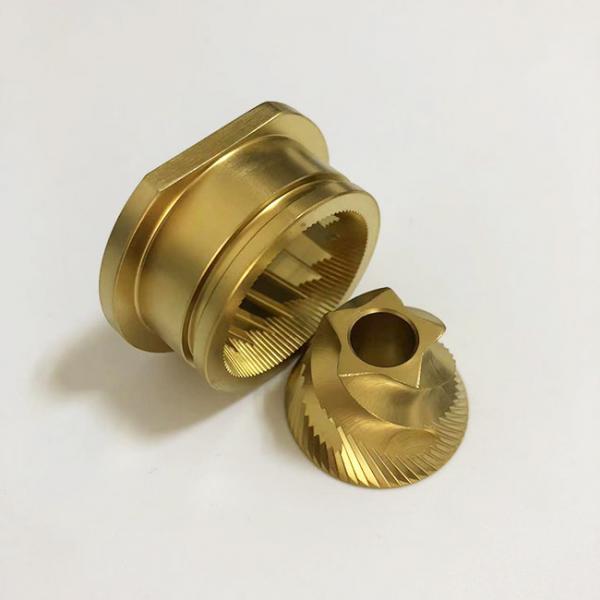 Quality OEM 48mm Coffee Grinder Burr Titanium Coating With Groove for sale