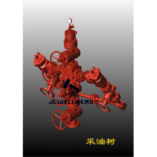 Quality 3000 Psi Pressure Oil & Gas Christmas Tree , Oil Wellhead Equipment Dual Wing for sale