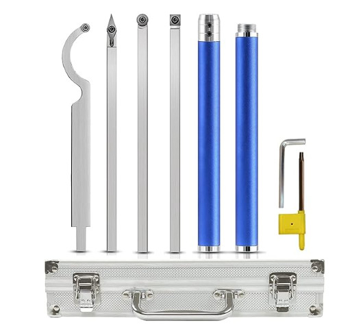 Quality 8pcs Set Carbide Lathe Tools With Aluminum Alloy Handle For Woodturning for sale