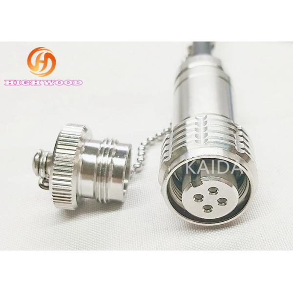 Quality Waterproof IP67 Coaxial Fiber Optic Connectors ODC Series Plug 4 Contacts for sale