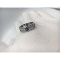 China B4207600 18K White Gold  Jewelry Love Ring With Diamonds / Ceramic factory